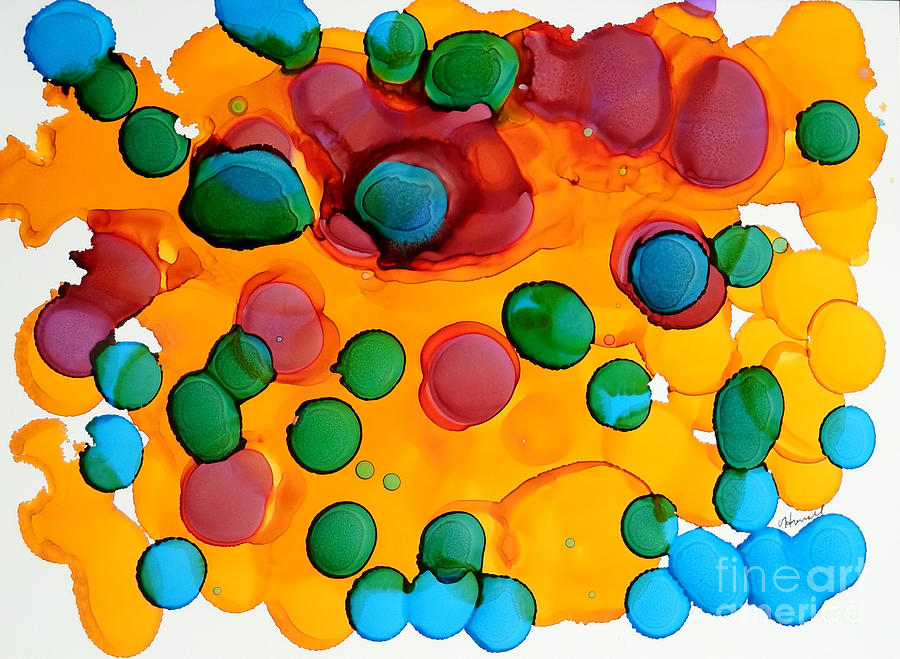 Color Bubbles Painting by Vicki  Housel