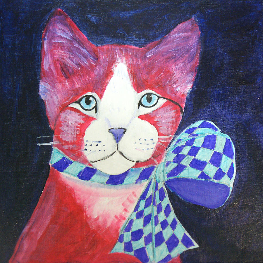 Color Cat 10 Painting by Lou Belcher