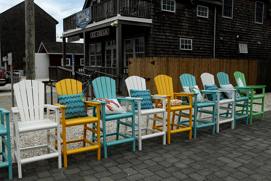 Color Chairs 002 Photograph by Dorin Adrian Berbier