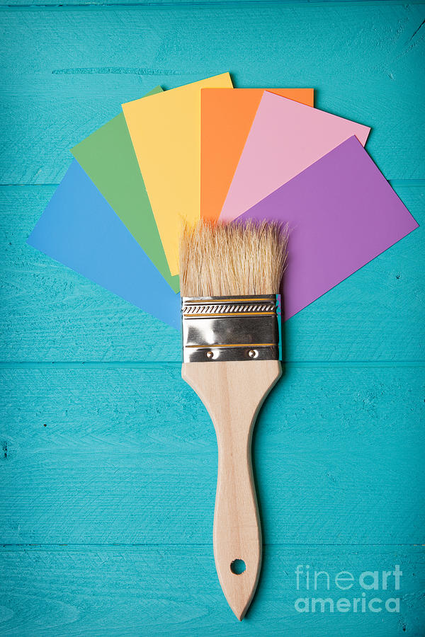 Paintbrush Still Life Photograph - Color Choices by Sharon Dominick
