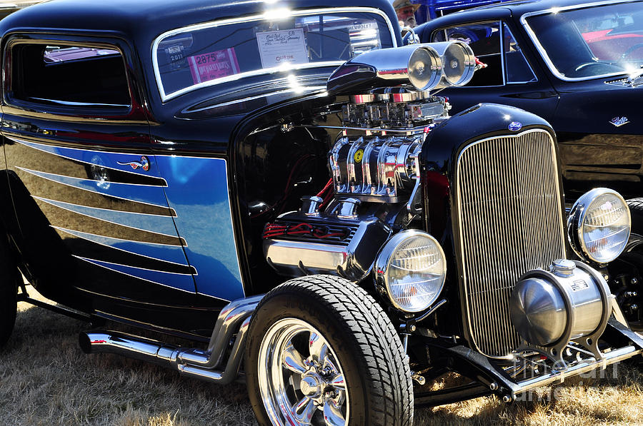 Color Chrome 1932 Black Ford Coupe Photograph by Tikvahs Hope
