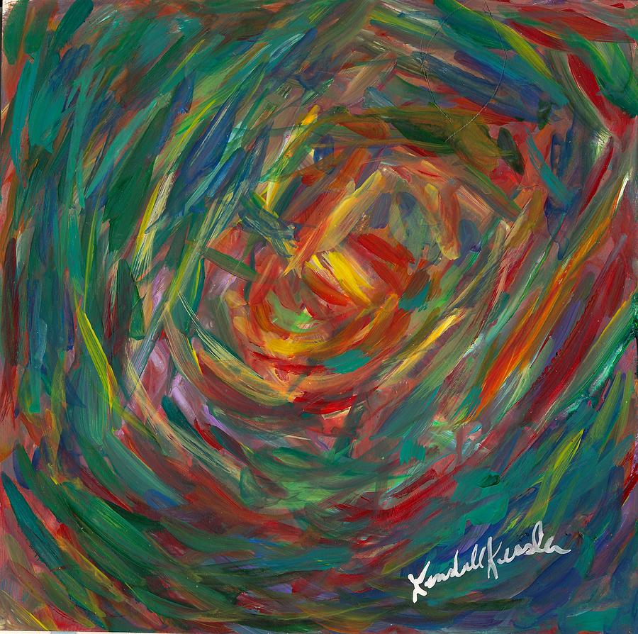 Circles Painting - Color Circle by Kendall Kessler
