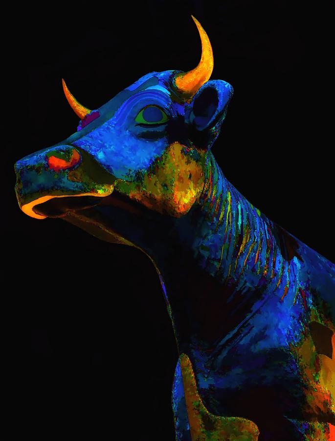 Color Cow Photograph by Jenny Hudson