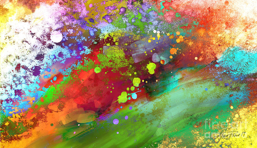 Color Explosion Abstract Art Painting