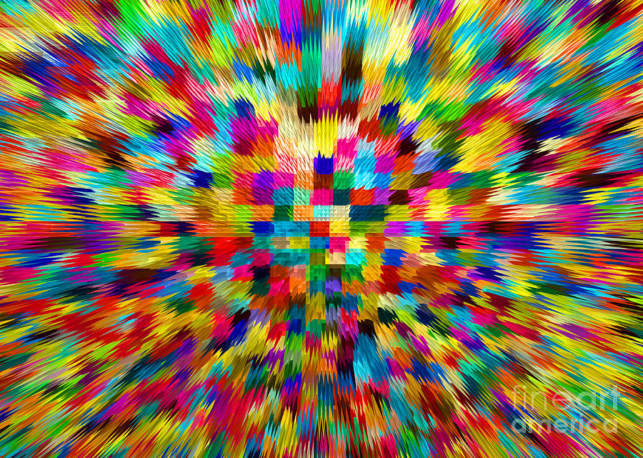 Color Explosion I Digital Art By Alys Caviness Gober