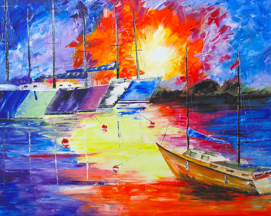 Color Explosion Painting by Kevin  Brown