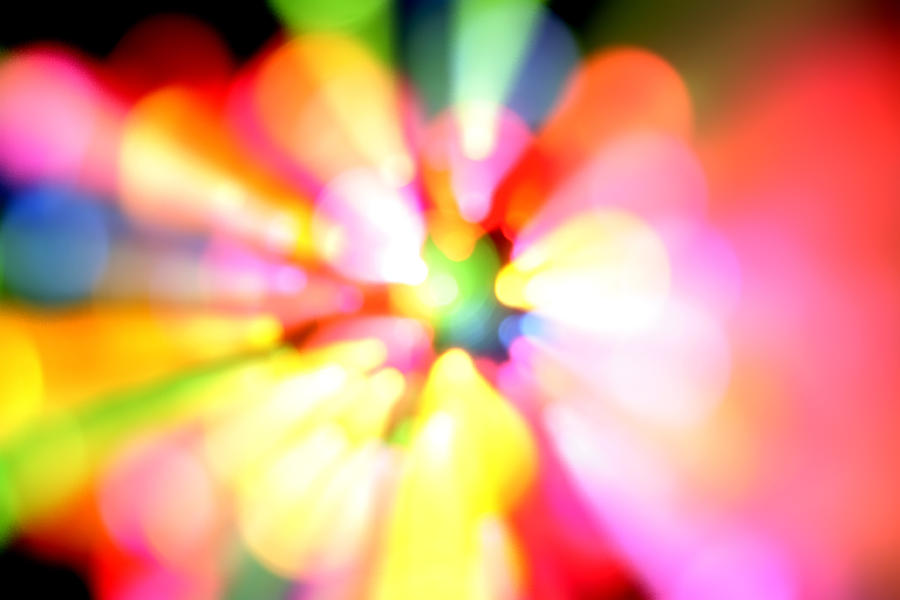Abstract Digital Art - Color explosion by Les Cunliffe