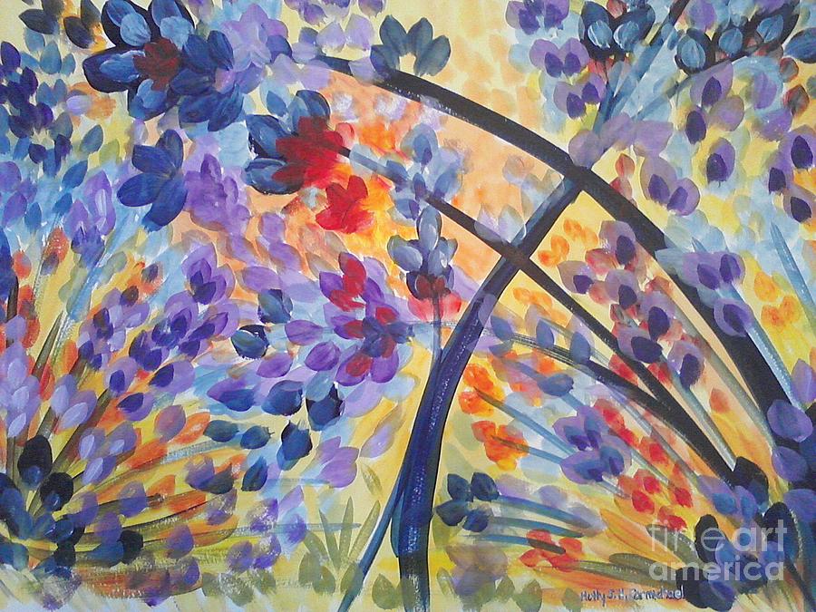 Color Flurry Painting by Holly Carmichael