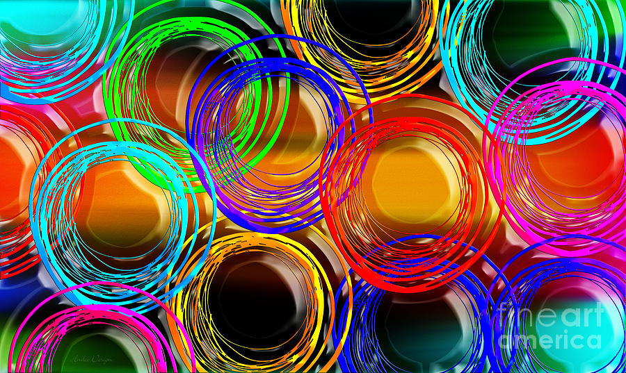 Color Frenzy 1 Digital Art by Andee Design