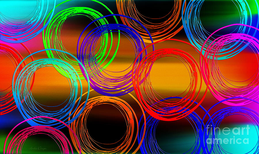 Color Frenzy 3 Digital Art by Andee Design