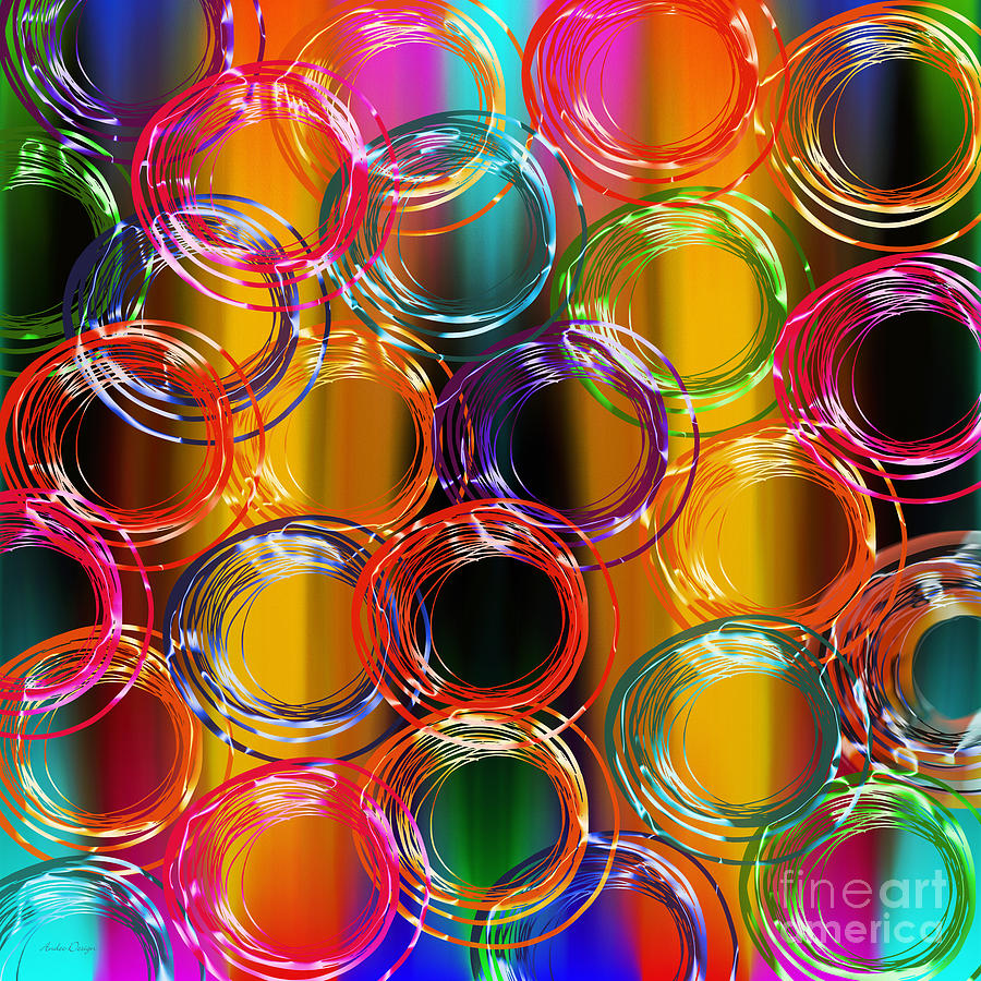 Color Frenzy 4 Digital Art by Andee Design