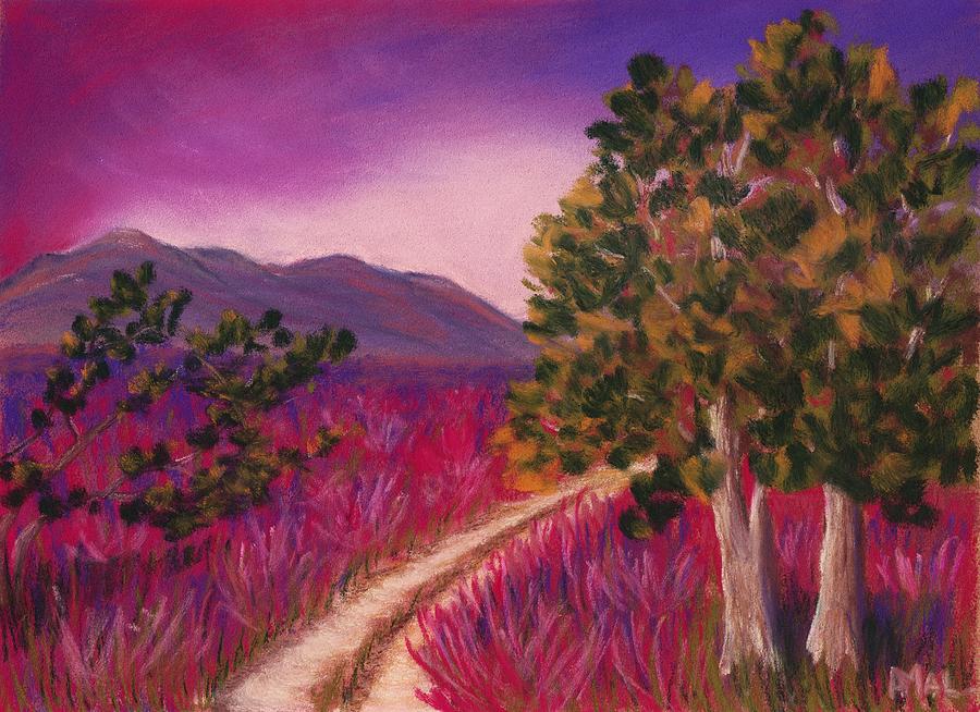 Tree Painting - Color it Purple by Anastasiya Malakhova