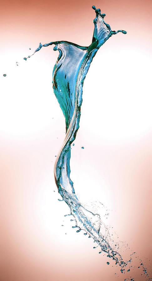 Color Liquid Splashing Photograph by Level1studio