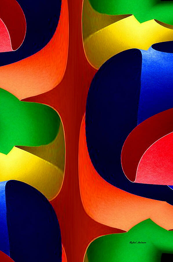 Color Maze Digital Art by Rafael Salazar