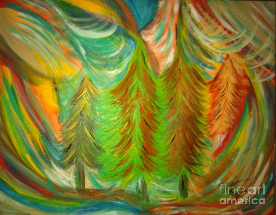 Color Me Forest Painting by Julie Crisan