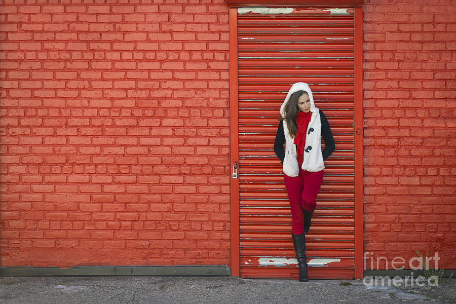 Brick Photograph - Color Me Red by Evelina Kremsdorf