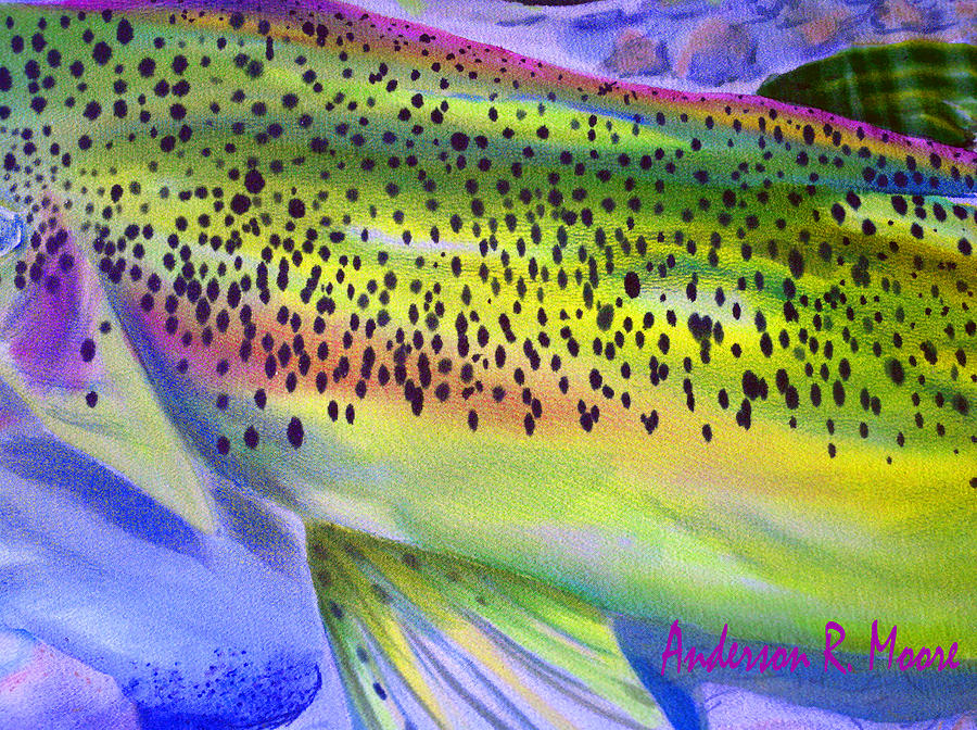 Color Me Trout Digital Art by Anderson R Moore