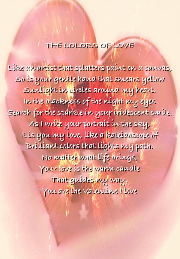 Color Of Love Poem Card Photograph by Debra Vatalaro