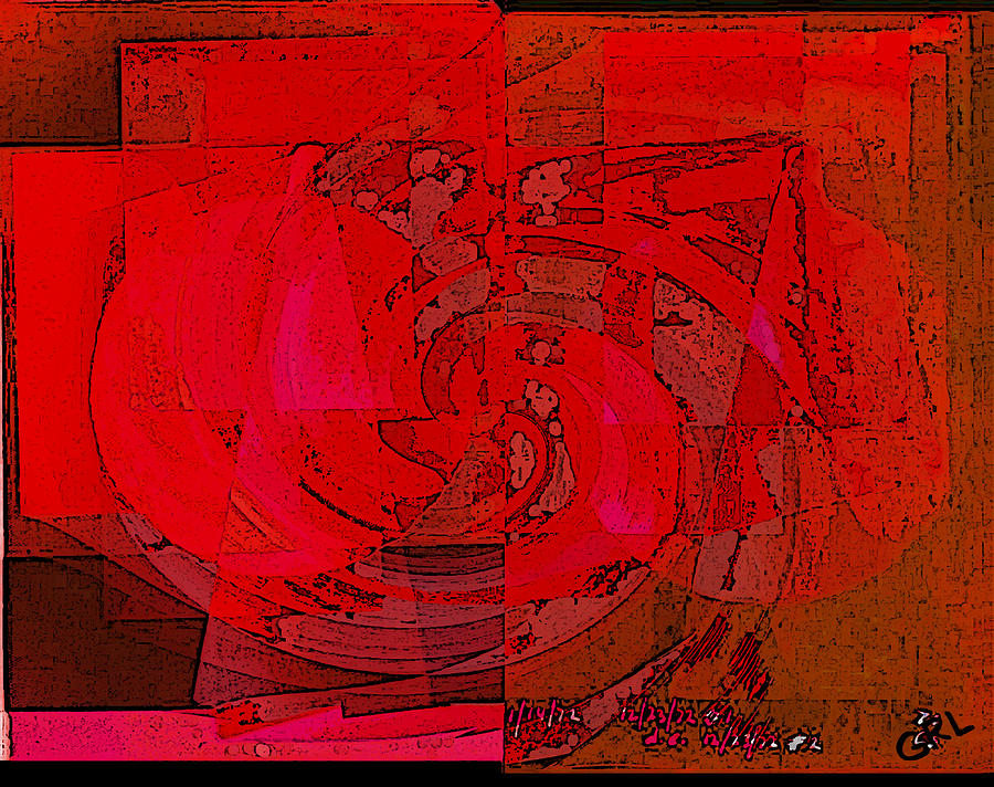 COLOR OF RED IVb CONTEMPORARY DIGITAL ART Painting by G Linsenmayer