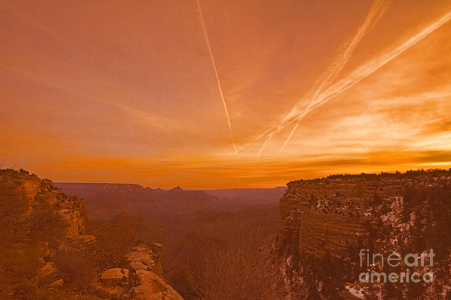 Color of the Grand Canyon South Rim V5 Photograph by Douglas Barnard