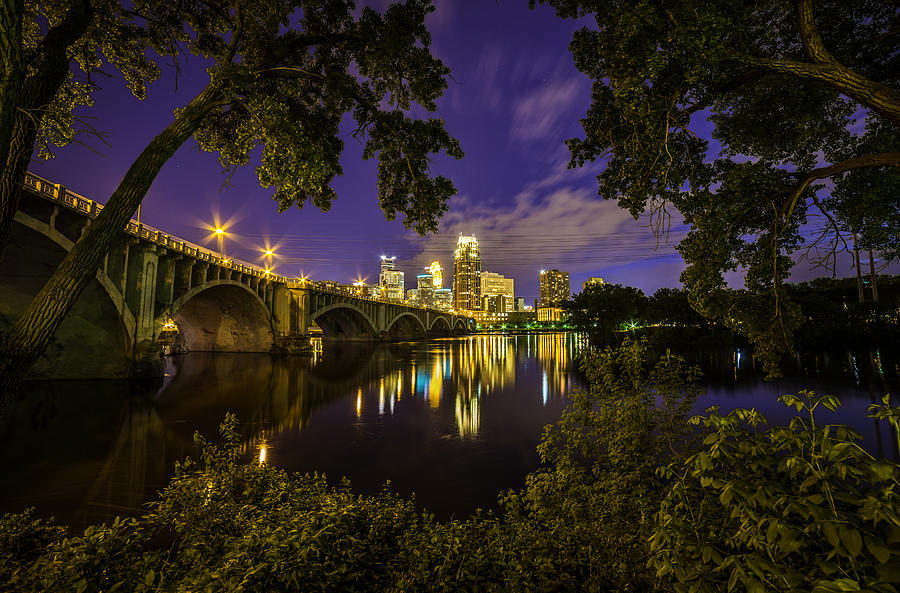 Minneapolis Photograph - Color Of The Night by Vahid Samie