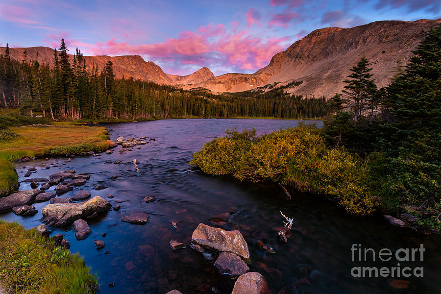 Color over  Indian Peaks Photograph by Steven Reed