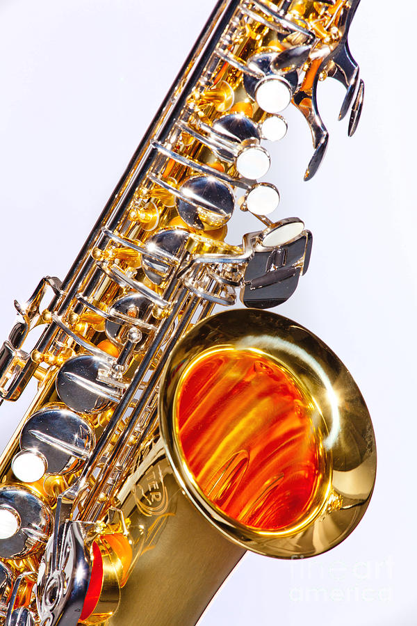 Color Photograph of a Tenor Saxophone 3356.02 Photograph by M K Miller