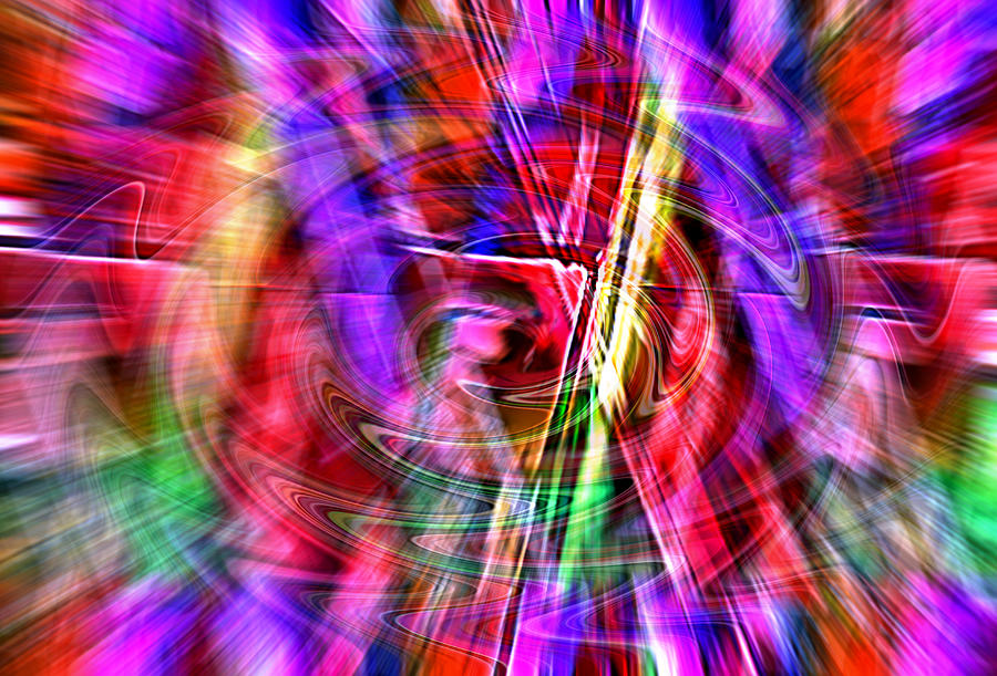 Abstract Digital Art - Color Play by Kellice Swaggerty