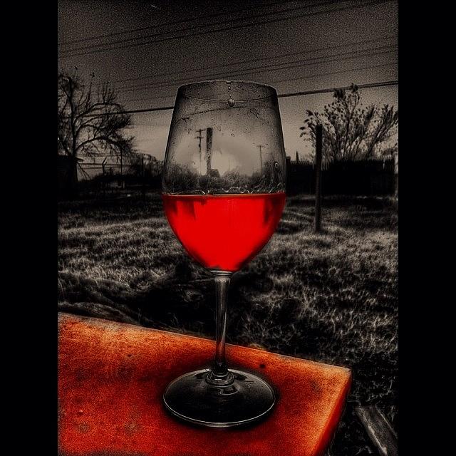 Color Play With Yesterdays Glass Of Photograph by J Z