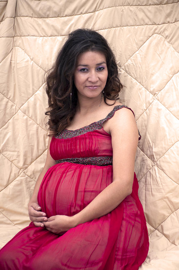 Color Portrait Young Pregnant Spanish Woman II Photograph ...