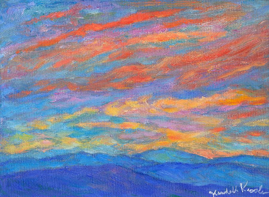 Color Ripples over the Blue Ridge Painting by Kendall Kessler