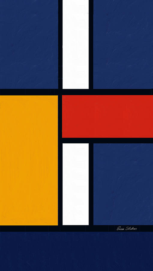 Color Squares - Mondrian Inspired Painting