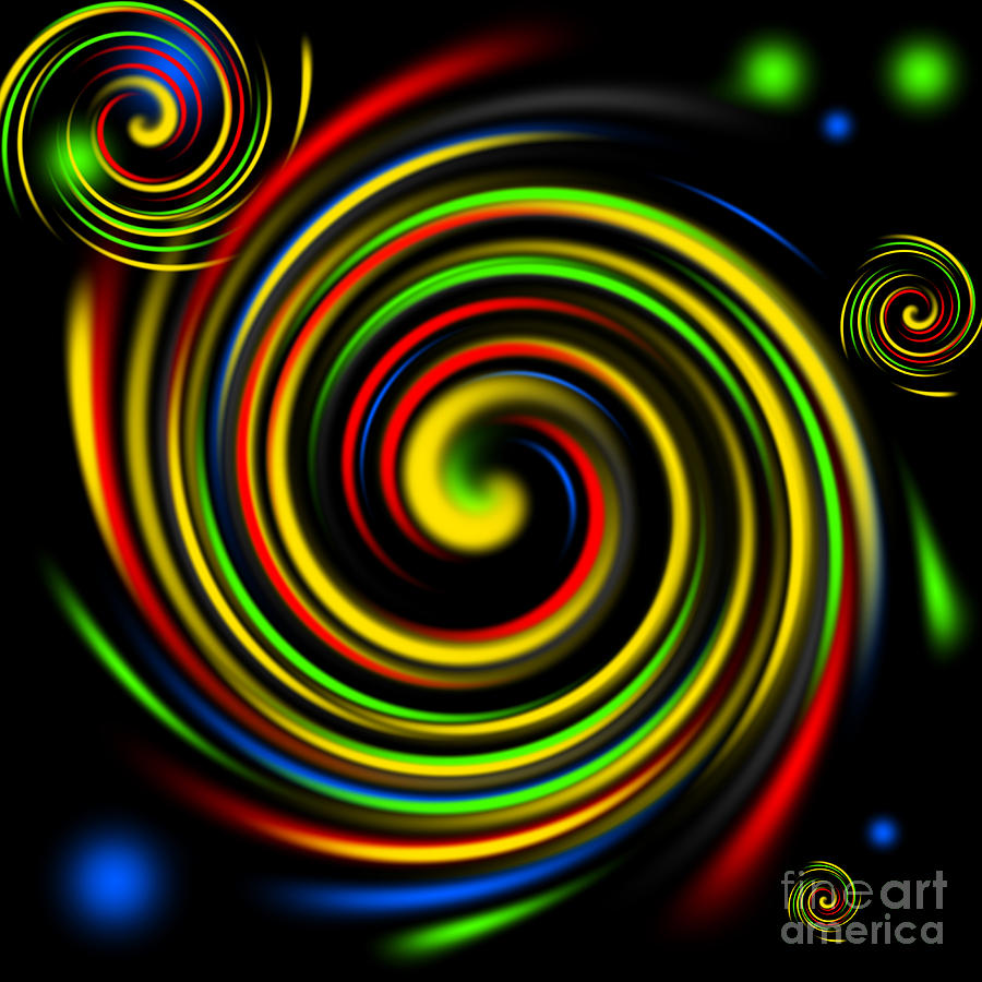 Color Swirls Digital Art by Henrik Lehnerer