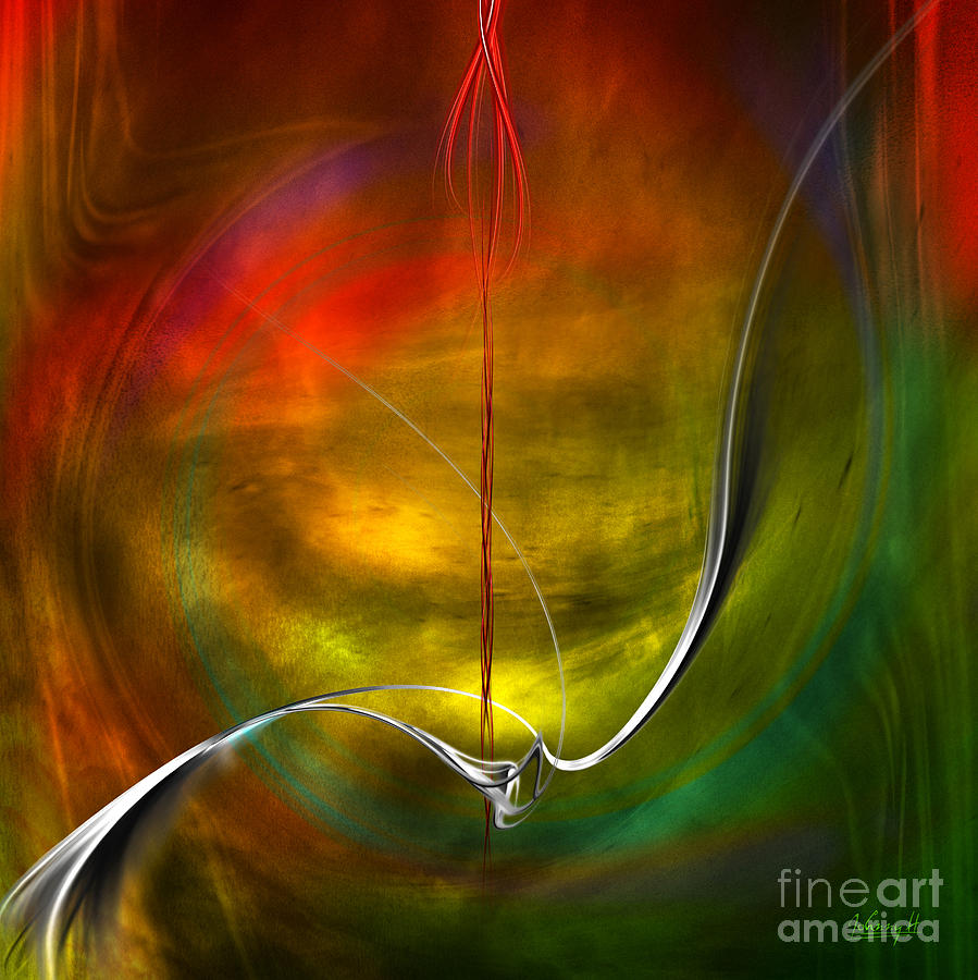 Color Symphony With Red Flow 4 Digital Art by Johnny Hildingsson
