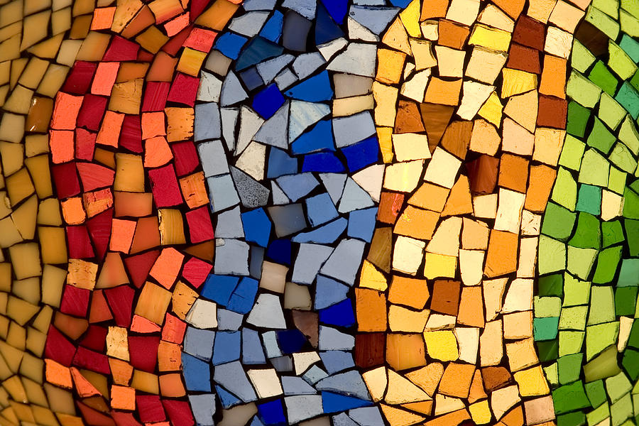 Color tiles mosaic Photograph by Mihau