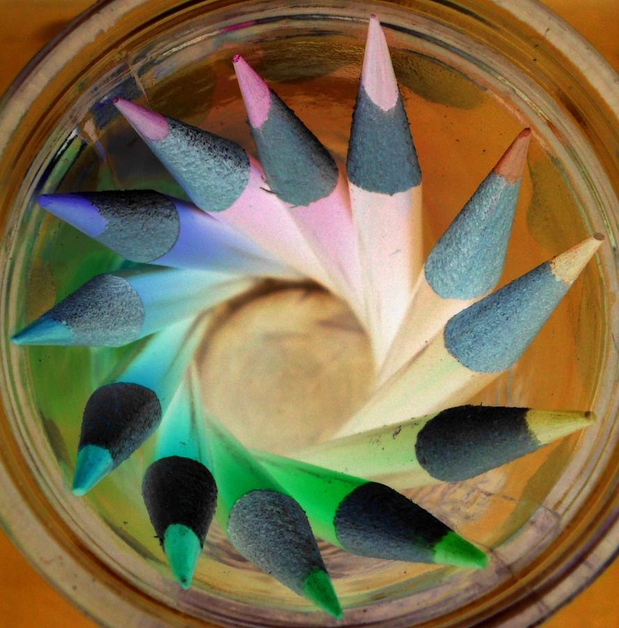 Color Wheel Negative Photograph by Elizabeth Sullivan