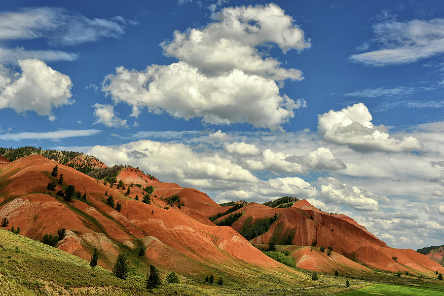 Color Wheel - Red Hills Photograph by Jeff R Clow