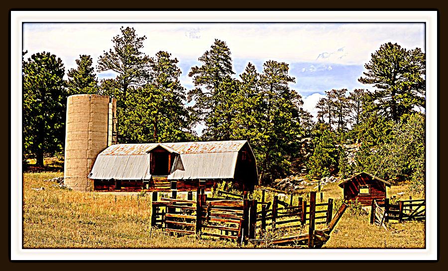 Colorado Backroad Barn Silo and Loading Chute Photograph by Antonia Citrino