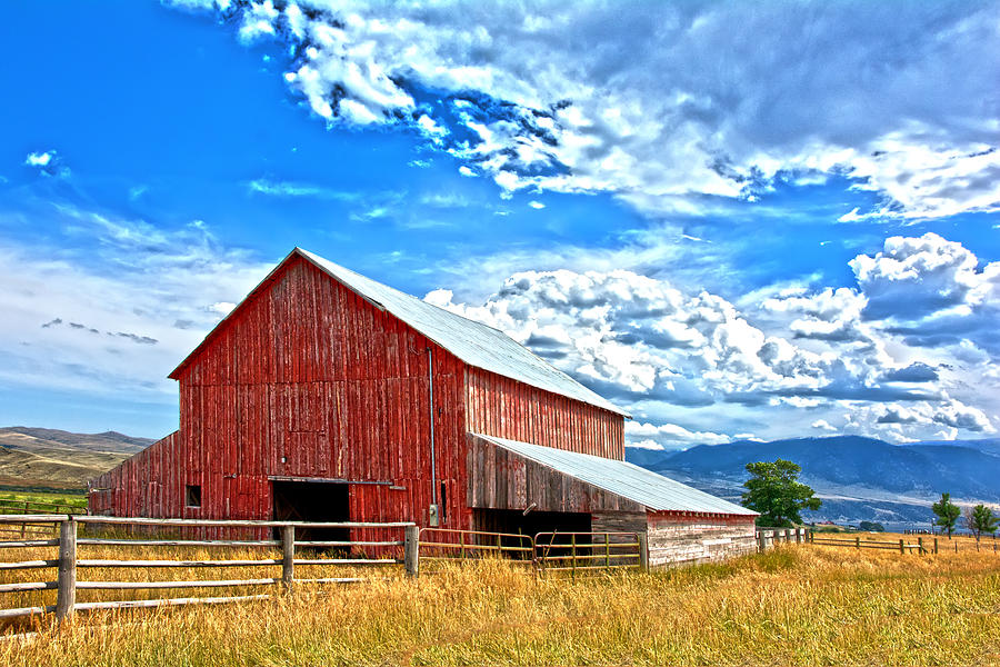 Colorado Barn  photoart Photograph by Randall Branham