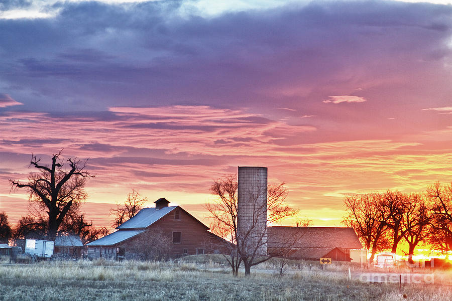 Sunset Photograph - Colorado Country Morning Sunrise by James BO Insogna