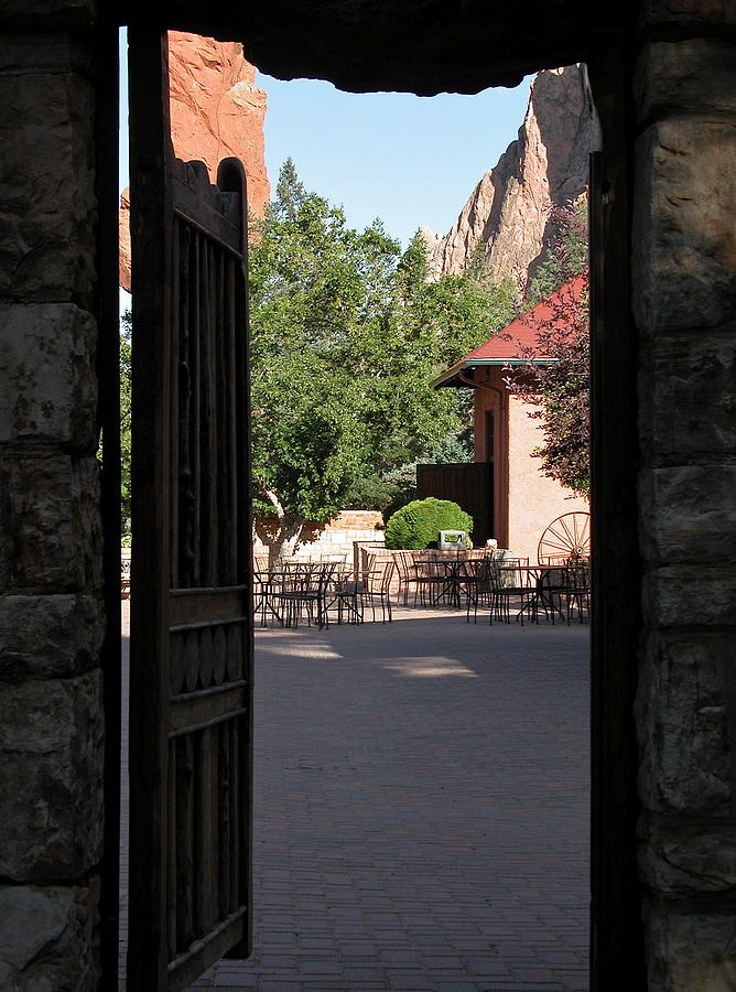 Colorado Courtyard Photograph