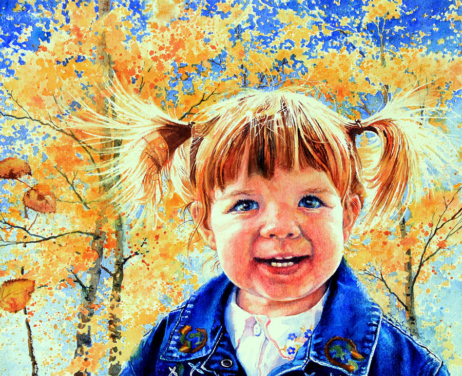 Portrait Painting - Colorado Cutie by Hanne Lore Koehler
