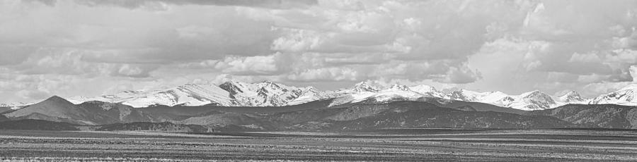 Colorado Front Range Rocky Mountain Agriculture Panorama BW Photograph by James BO Insogna