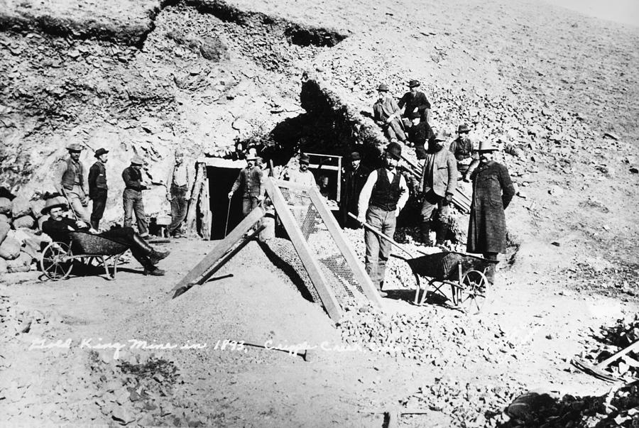 Colorado Gold Miners, 1893 Photograph by Granger