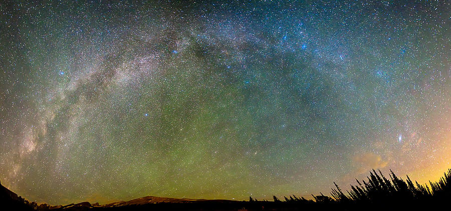 Colorado Indian Peaks Milky Way Panorama Photograph by James BO Insogna
