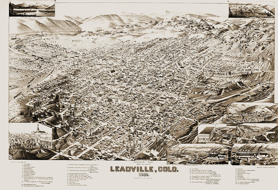 Colorado Leadville, 1882 Painting by Granger