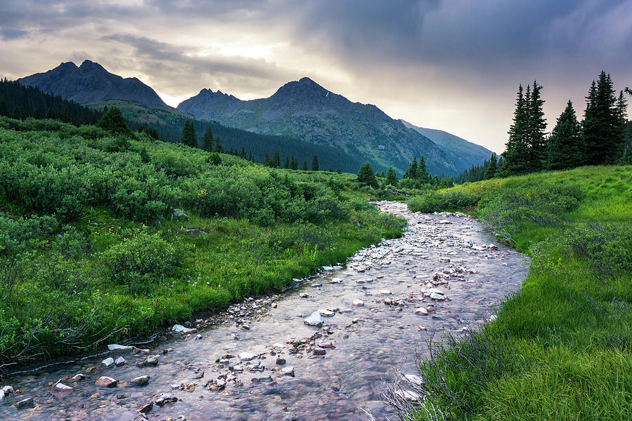 Colorado Mountain Scene With A River Photograph By Brandon Huttenlocher