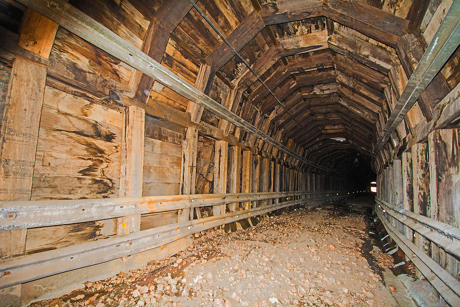 Colorado Mountainside Mine Tunnel Photograph by Millard H. Sharp