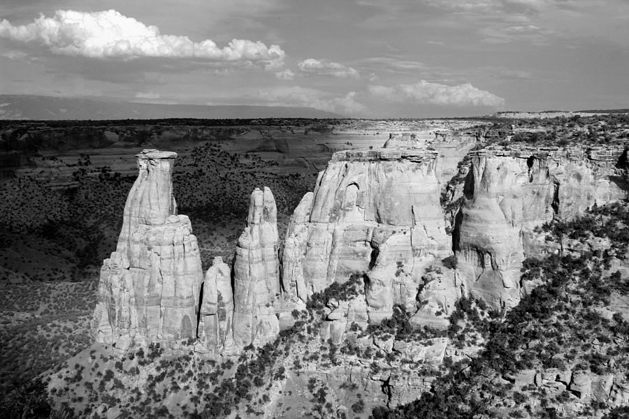 Colorado National Monument 9 BW Photograph by Mary Bedy