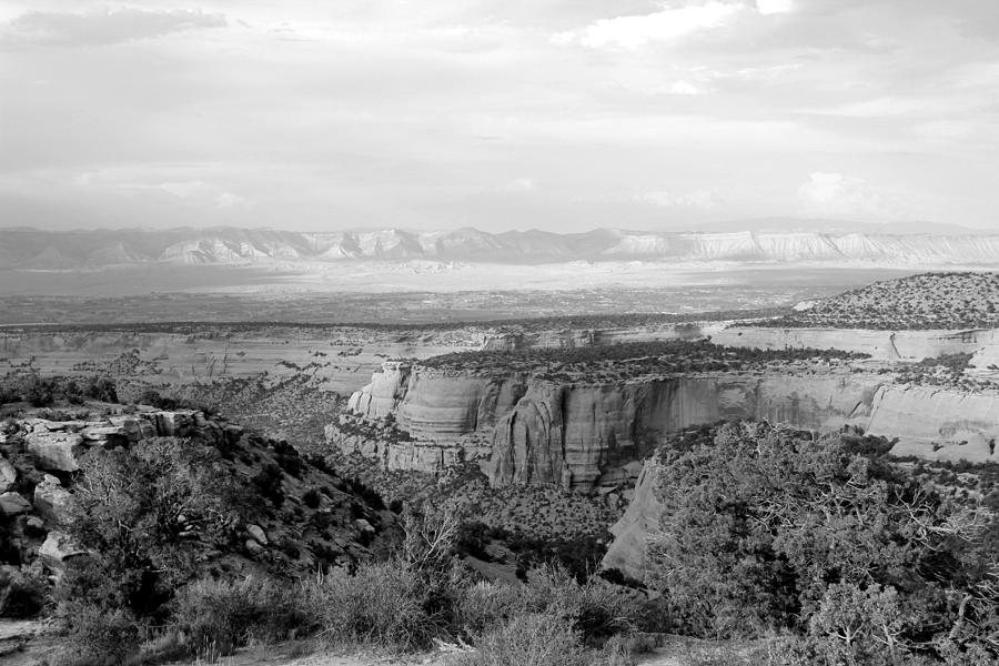 Colorado National Monument Black and White Photograph by Mary Bedy